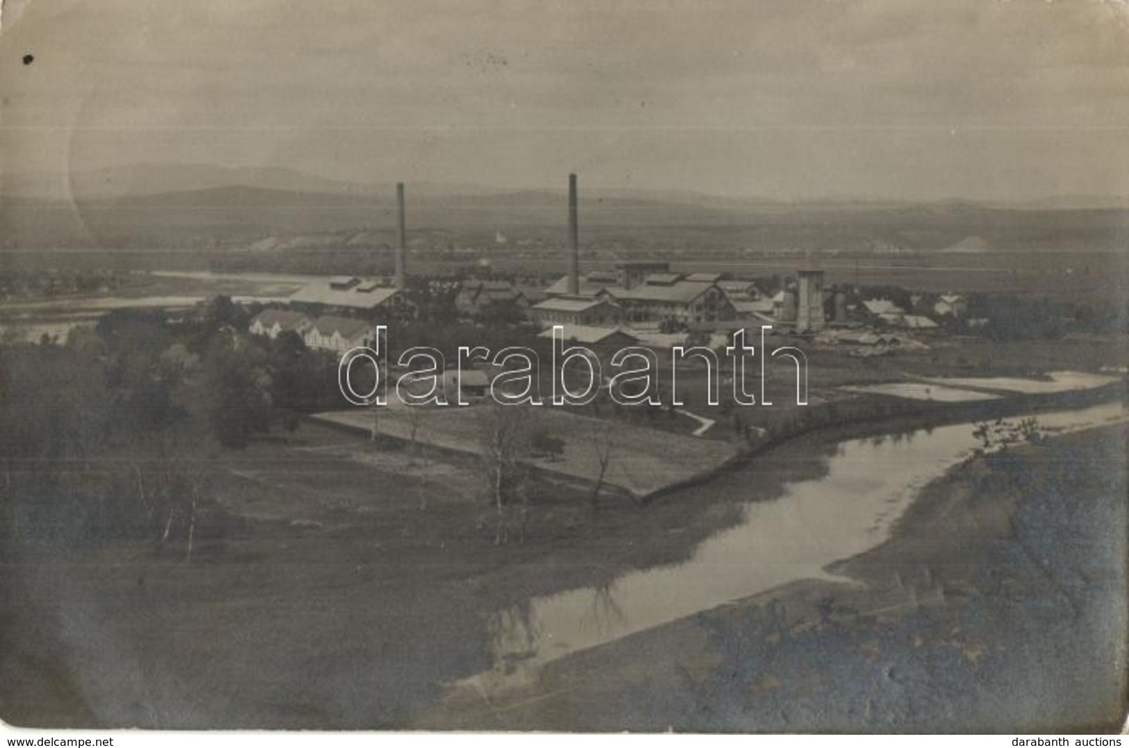 T2/T3 1909 Szászrégen, Reghin; Fűrésztelep / Sawmill. Photo (EK) - Ohne Zuordnung