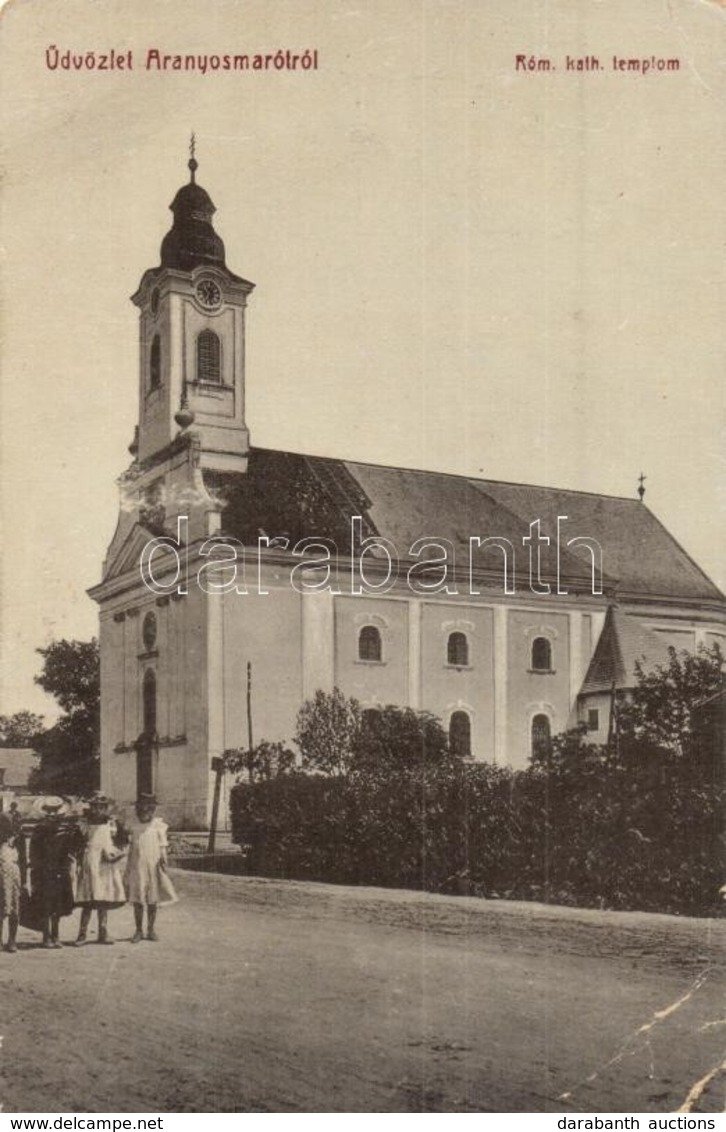 T2/T3 1909 Aranyosmarót, Zlaté Moravce; Római Katolikus Templom. Eisenberg Károly 872. / Roman Catholic Church (EB) - Ohne Zuordnung