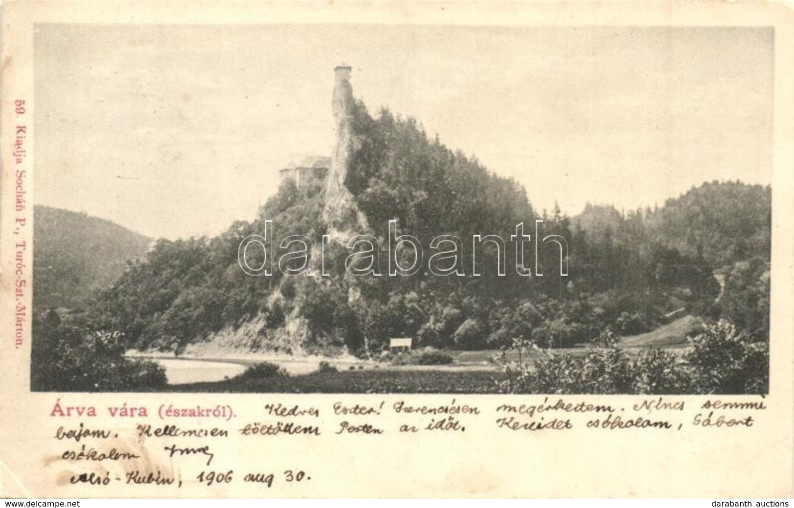 T2/T3 1906 Árvaváralja, Oravsky Zámok (od Juhovychodu); A Vár északról. Kiadja Sochán P. 59. / Schloss / Zámek / Castle  - Non Classificati