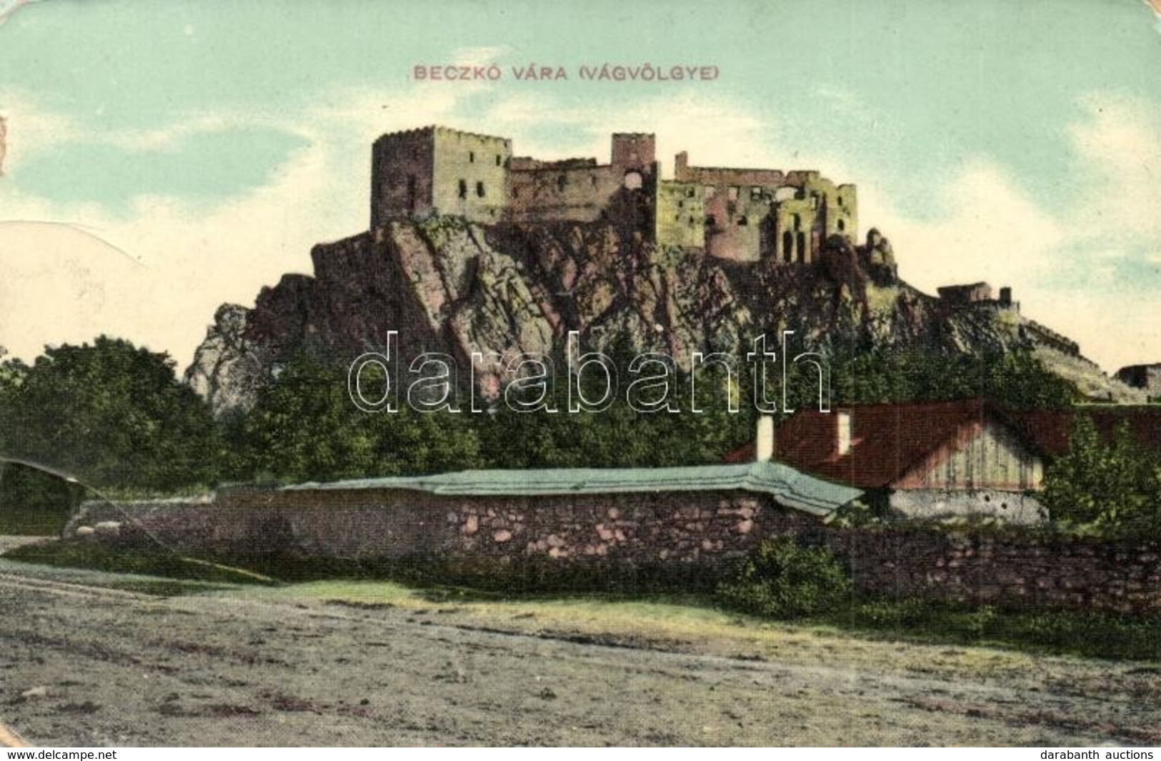 T2/T3 Beckó, Beczkó, Beckov; Vár A Vágvölgyben. W.L. Bp. 303. / Beckovsky Hrad, Povazie / Castle (EK) - Ohne Zuordnung