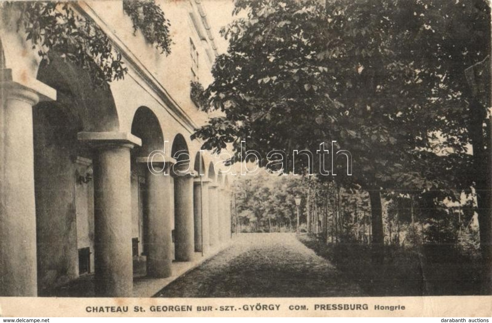 T2/T3 1919 Búrszentgyörgy, Bur-Sankt-Georg, Borsky Sväty Jur; Chateau / Kastély / Castle  (fa) - Ohne Zuordnung