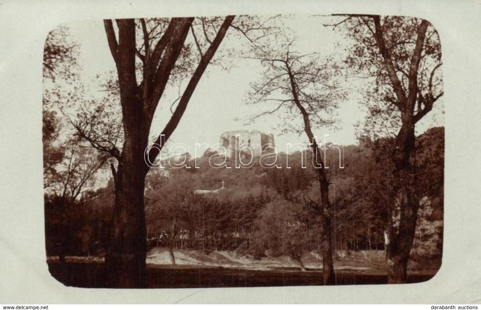 T2/T3 1919 Csicsvaalja, Podcicva (Tavarna, Tovarné); Várrom. Dr. Kasztriner Árpád Főorvosnak Küldött Levél / Castle Ruin - Non Classés