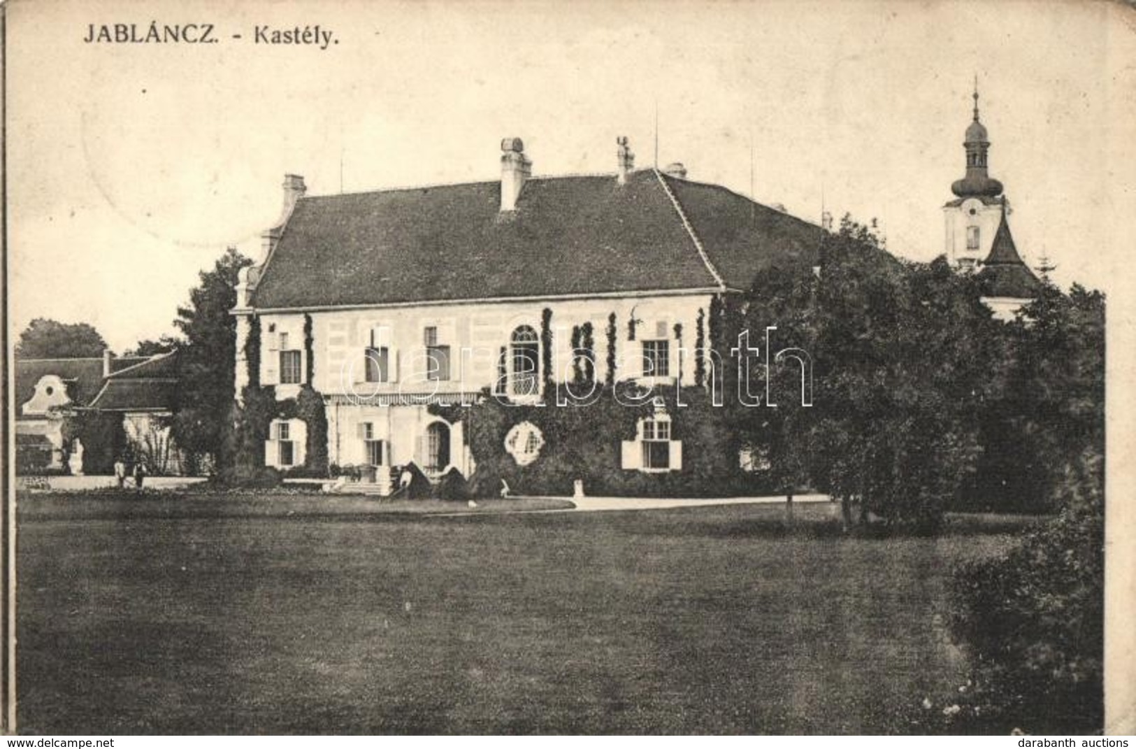 T2/T3 1914 Jablánc, Jablonica; Gróf Apponyi Kastély / Schloss / Castle (EK) - Ohne Zuordnung
