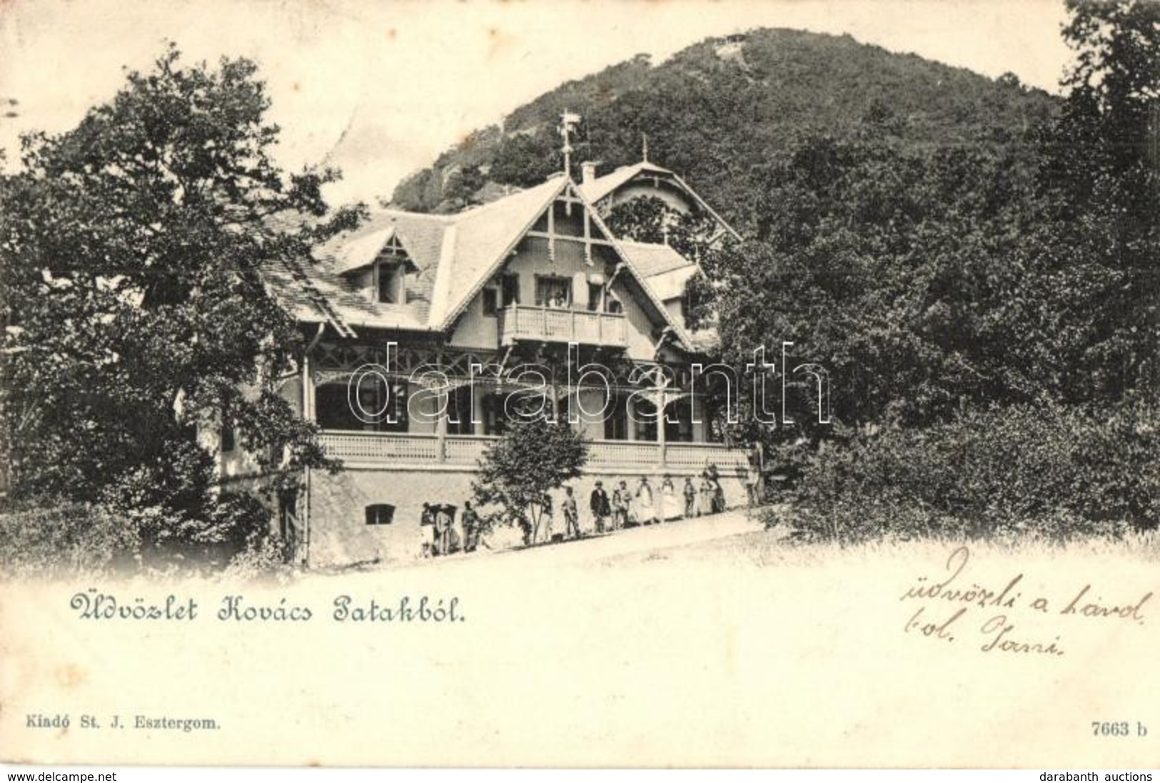 T2/T3 1903 Kovácspatak, Kovacov; Otthon Villa / Villa  (EK) - Ohne Zuordnung