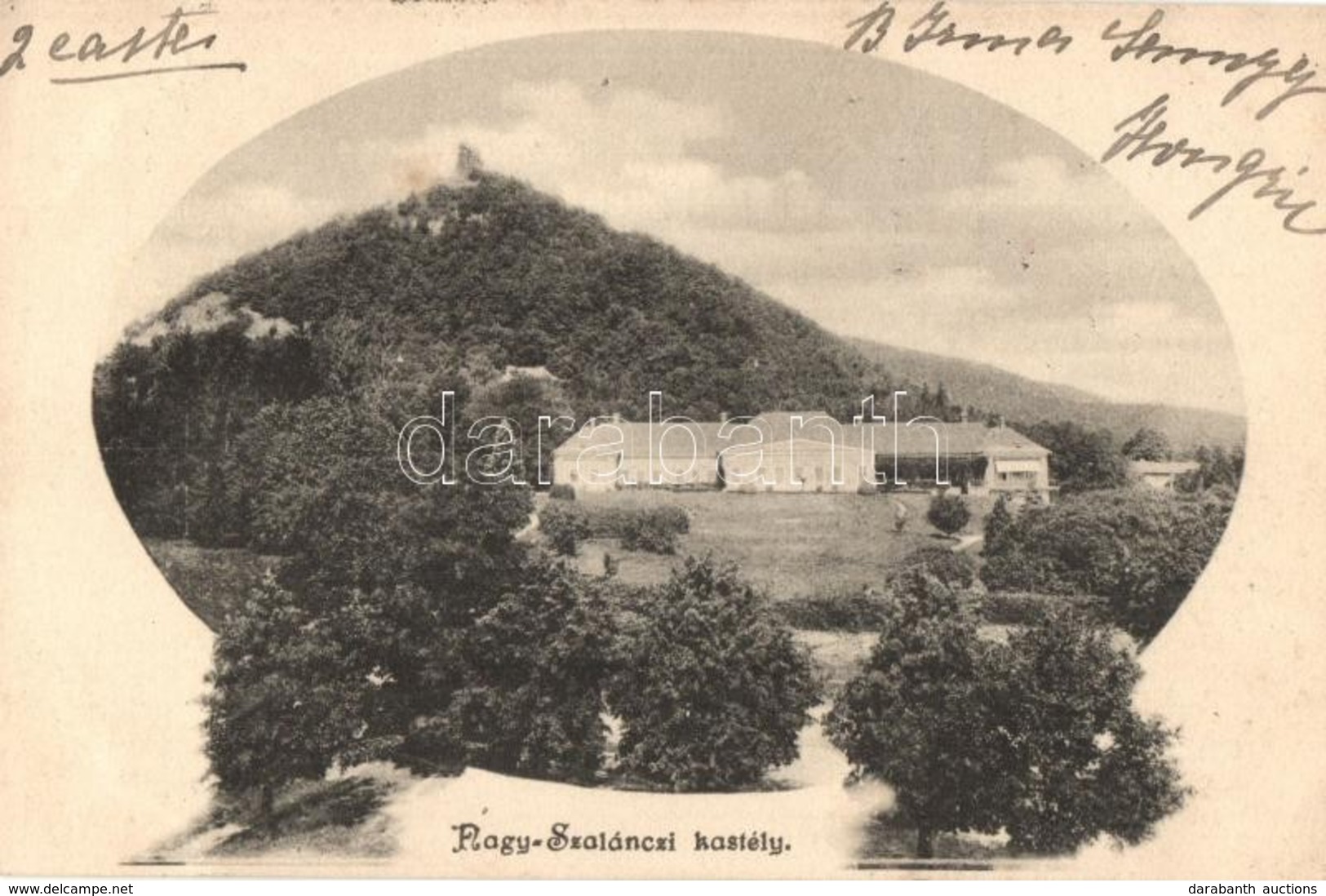 T2 1900 Nagyszalánc, Szalánc, Slanec; Forgách Kastély, Várrom / Villa, Castle Ruins - Ohne Zuordnung