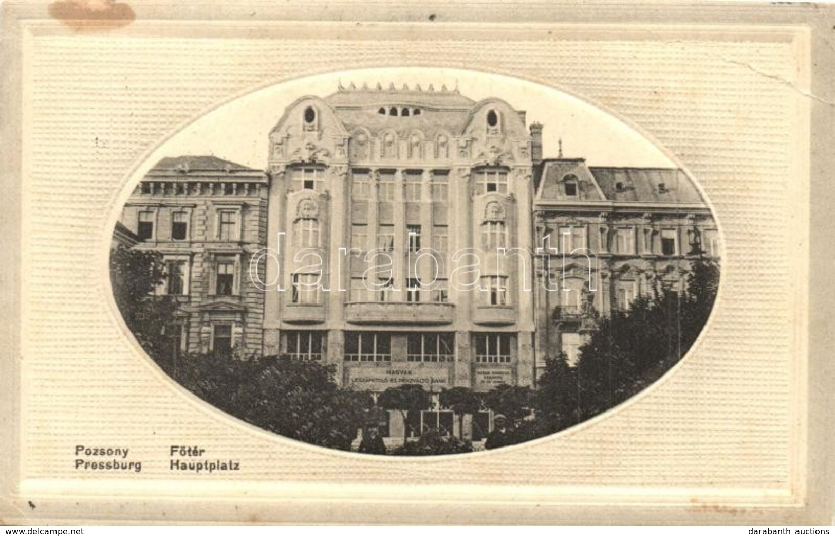 T2/T3 1913 Pozsony, Bratislava, Pressburg; Magyar Leszámítoló és Pénzváltó Bank. Kaufmann Kiadása / Hungarian Discounter - Ohne Zuordnung