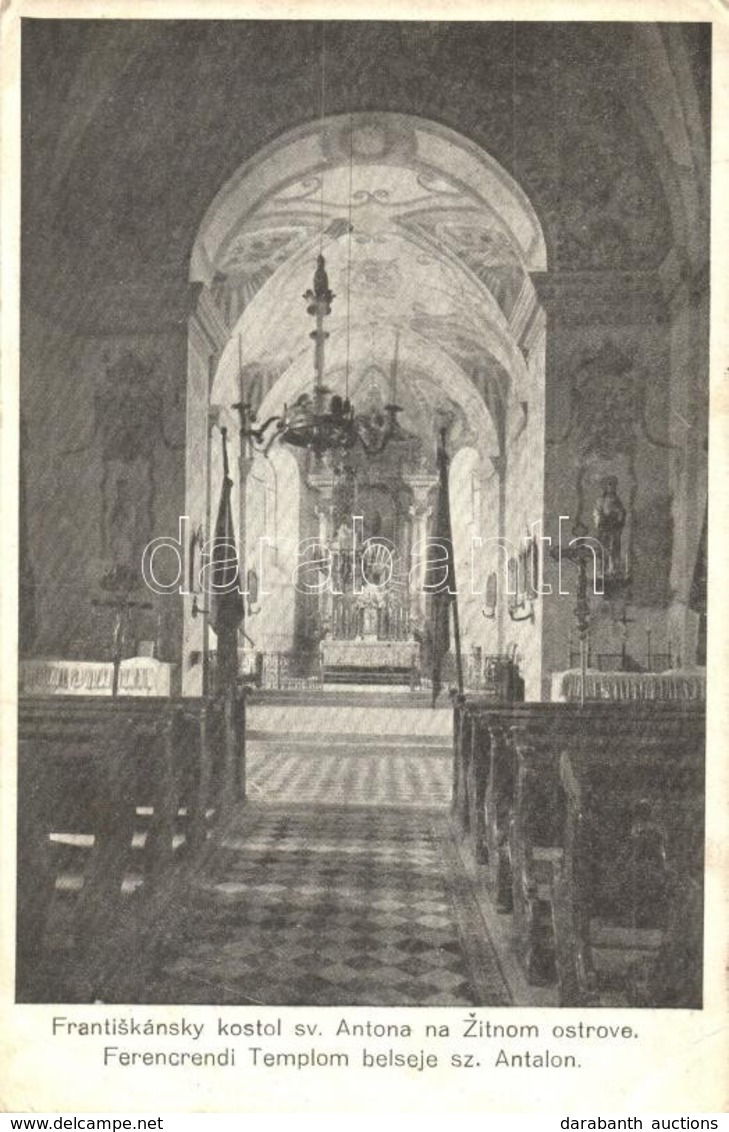 T2/T3 Szentantal, Svaty Anton; Ferencrendi Templom Belső / Frantiskánsky Kostol / Church Interior (EK) - Ohne Zuordnung