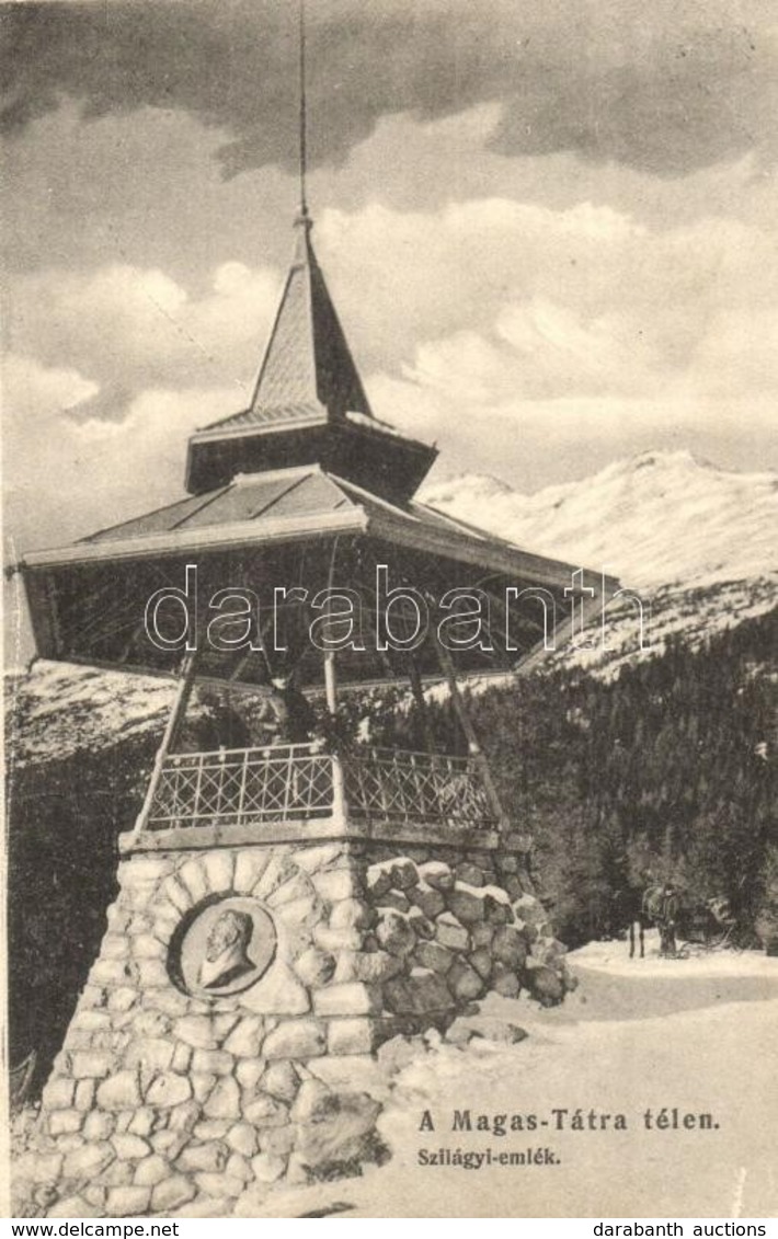 T2/T3 Tátra, Szilágyi Dezső Emlék Télen. Divald K. Fia 20. / Monument In Winter (fa) - Ohne Zuordnung