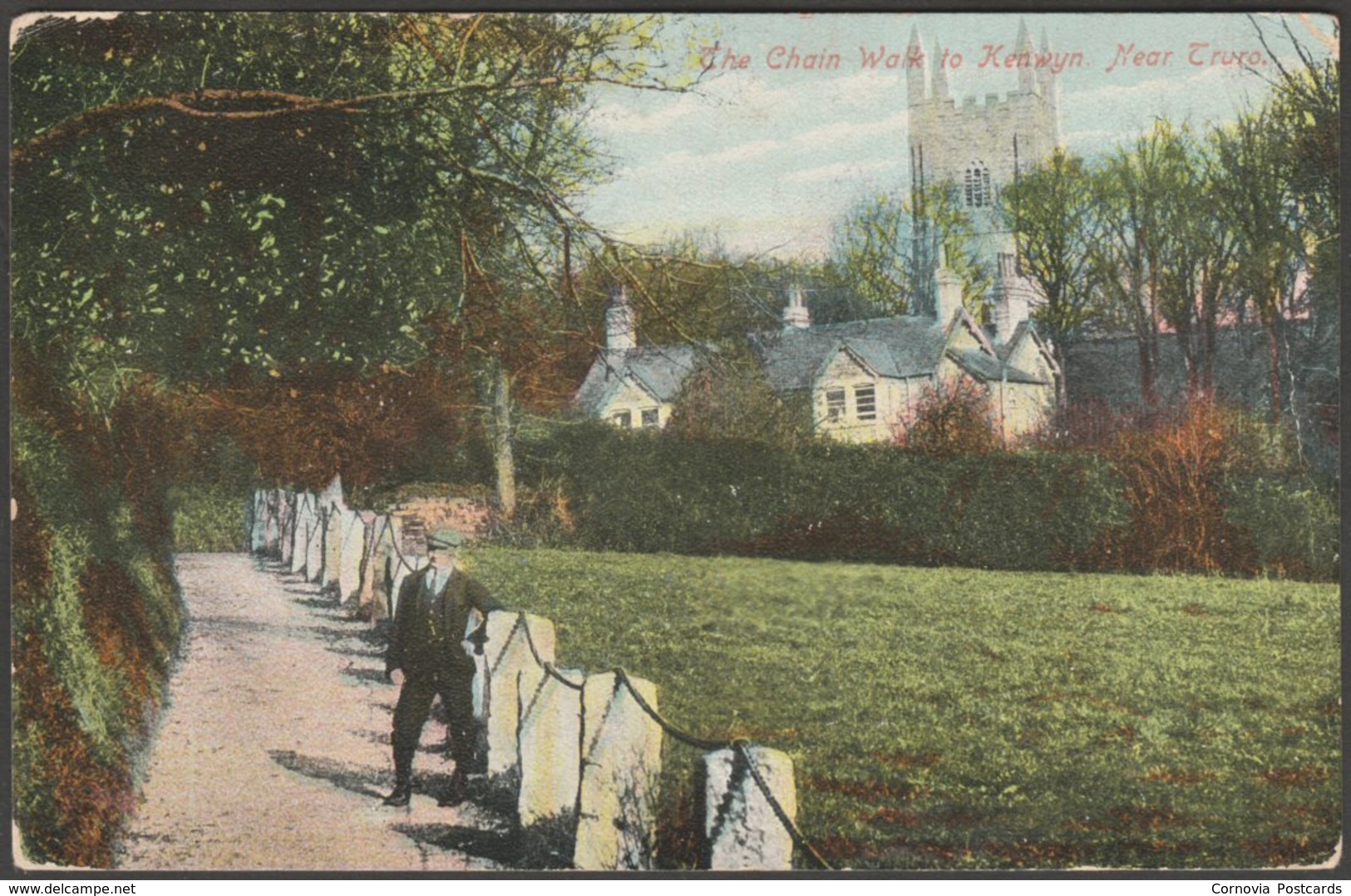 The Chain Walk To Kenwyn Near Truro, Cornwall, C.1905-10 - Empire Series Postcard - Other & Unclassified