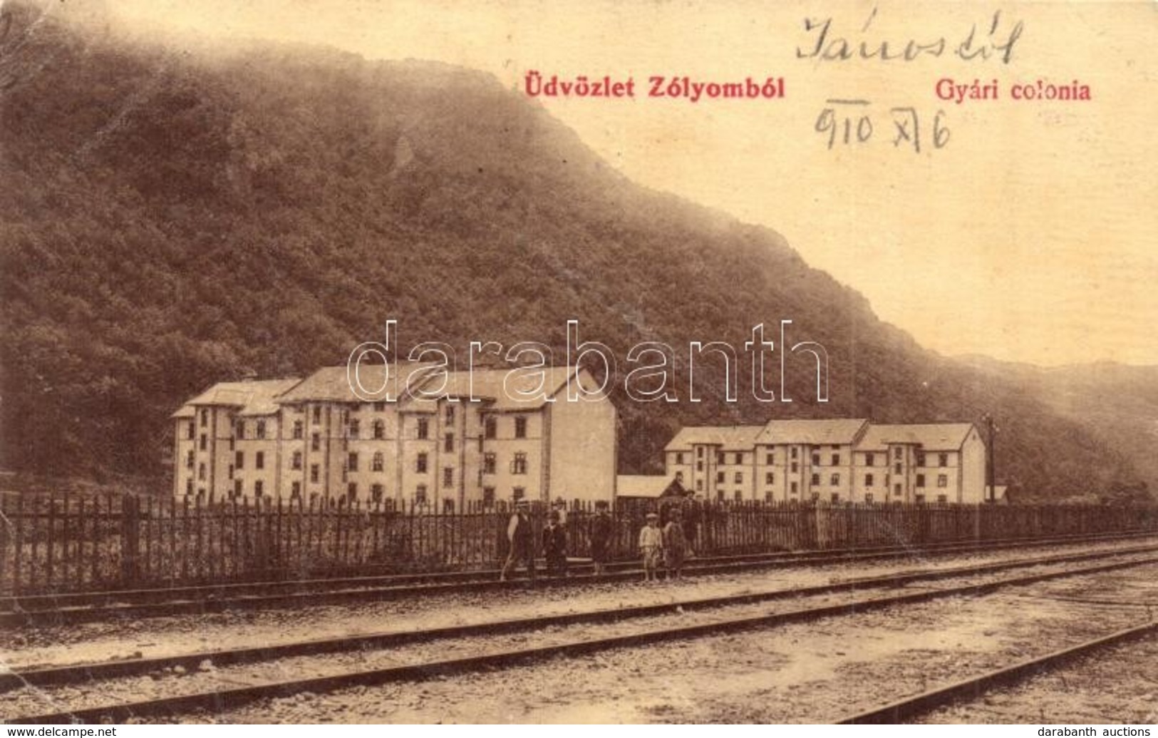 T2/T3 1910 Zólyom, Zvolen; Gyári Kolónia. 977. / Factory's Colony (EK) - Ohne Zuordnung