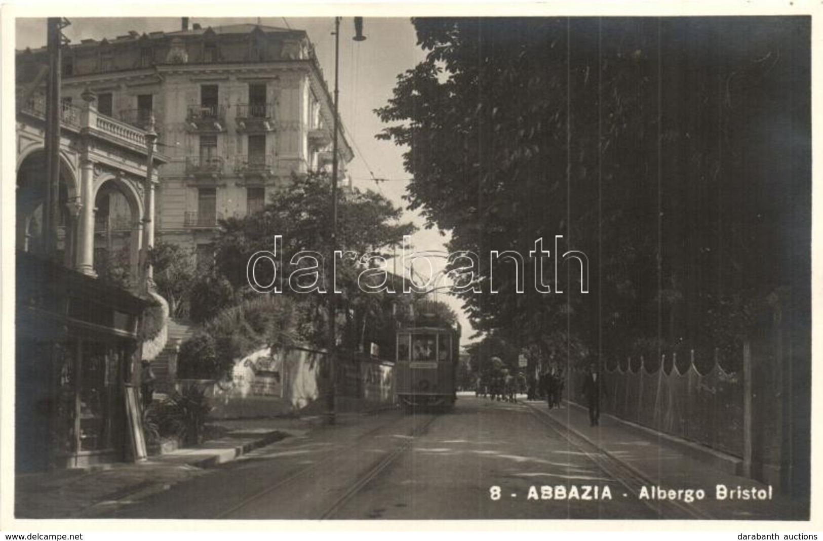 ** T1 Abbazia, Opatija; Albergo Bristol / Hotel, Tram To Laurana - Ohne Zuordnung