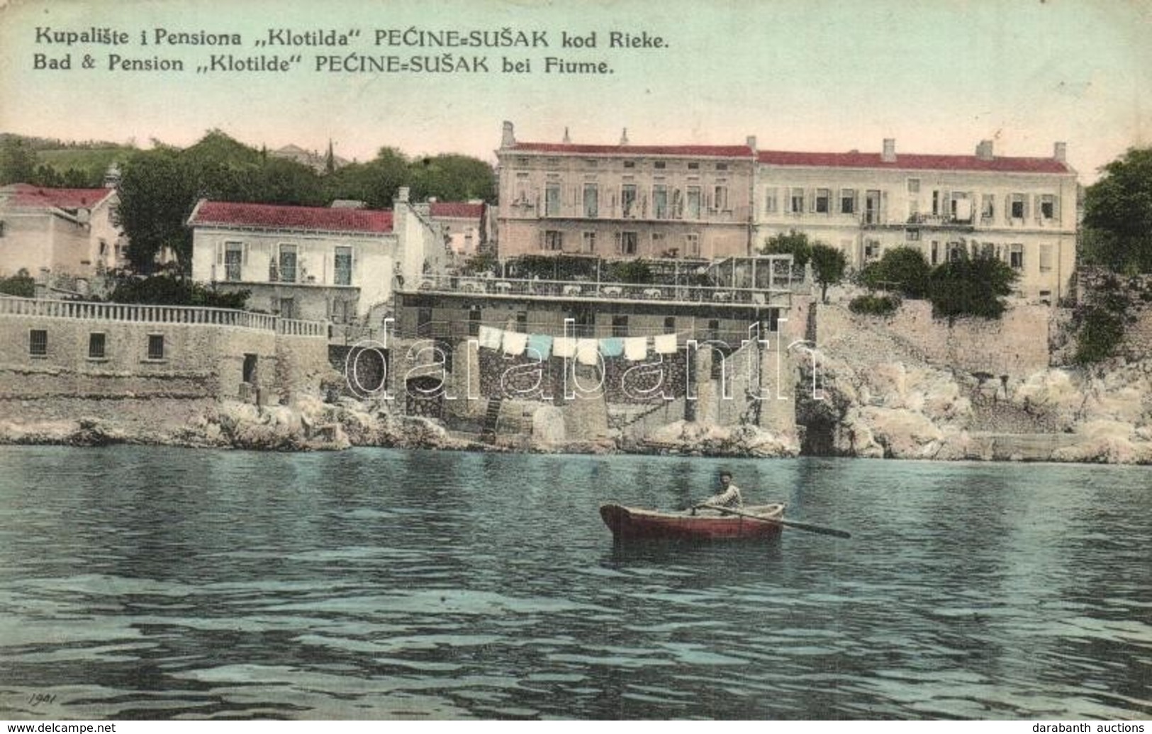 ** T2/T3 Fiume, Rijeka; Susak-Pecine Fürdő, Klotild Fürdő és Szálló / Kupaliste I Pensiona / Spa And Hotel  (EK) - Ohne Zuordnung