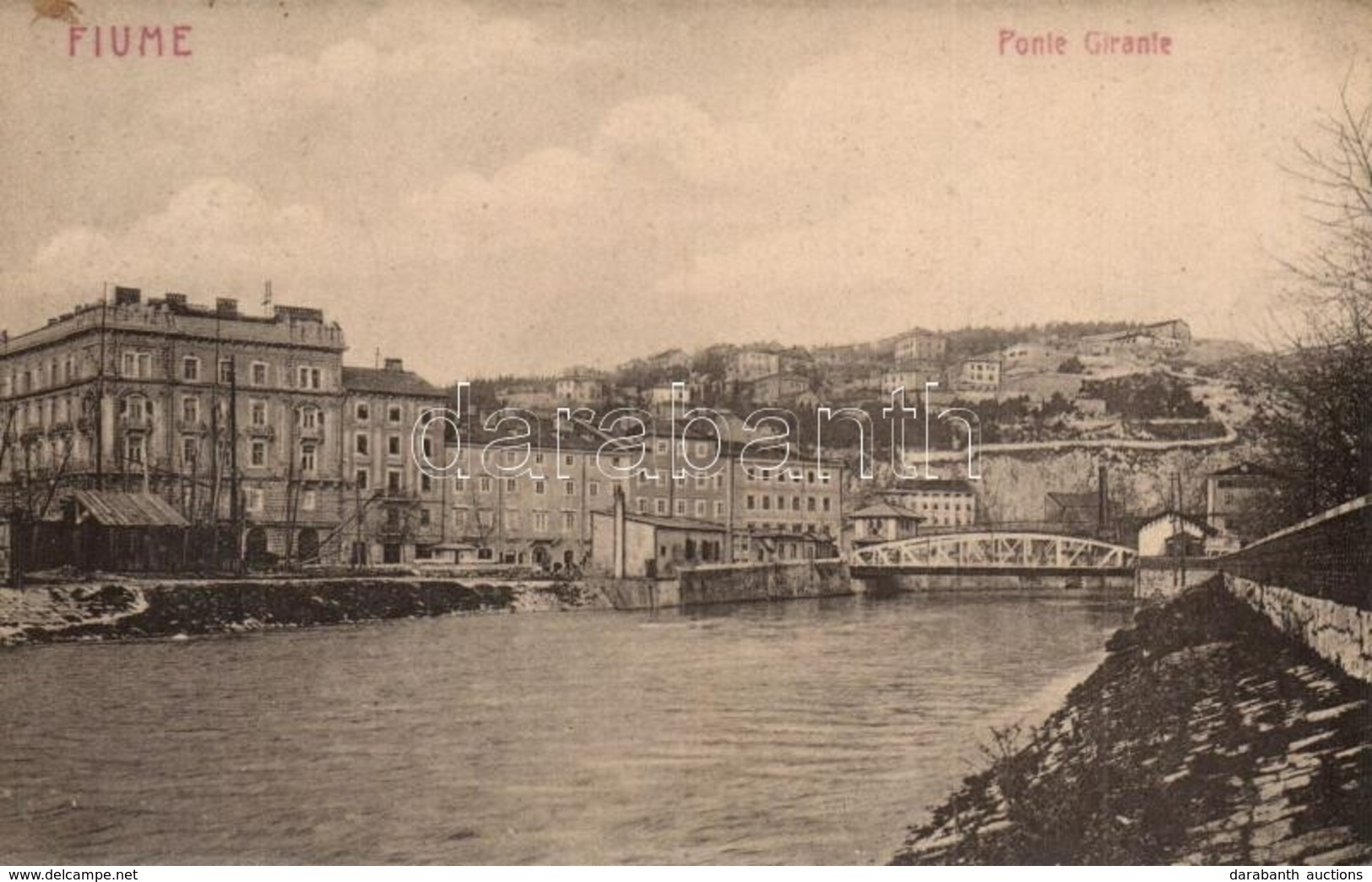 T2 1907 Fiume, Rijeka; Ponte Girante / Bridge. W.L. 1202. - Non Classés