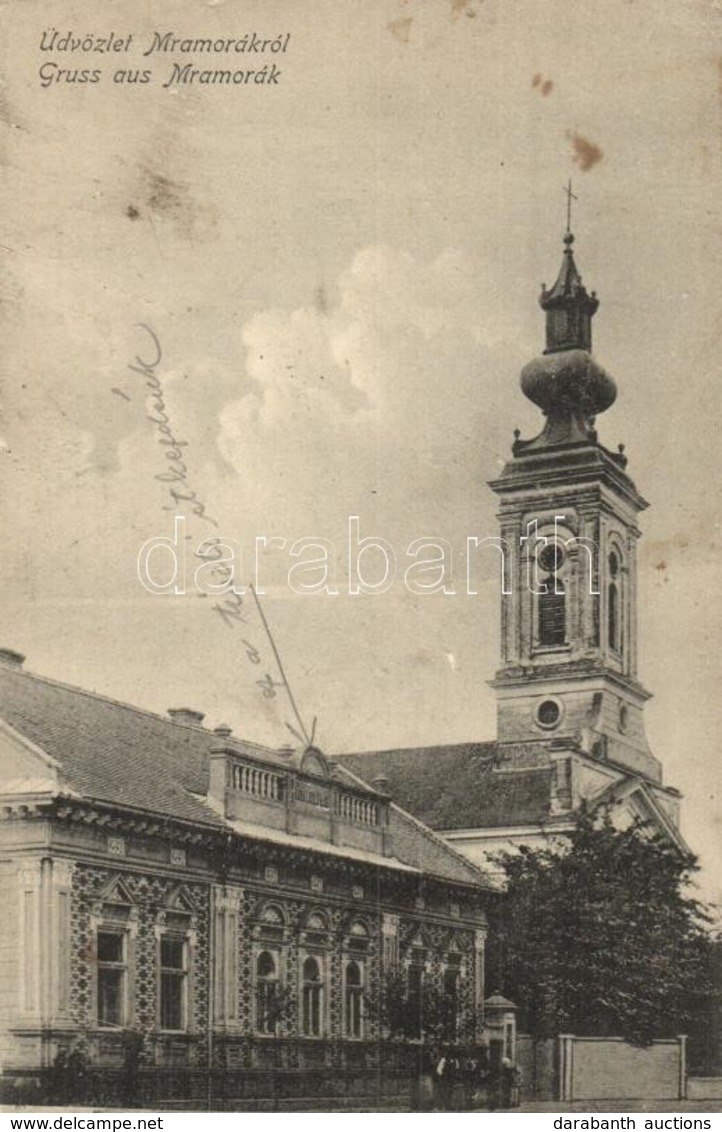 T2/T3 1909 Homokos, Mramorak; Görögkeleti Szerb Templom, Tiszti étkezde / Greek Orthodox Serbian Church, Officers' Menag - Non Classés