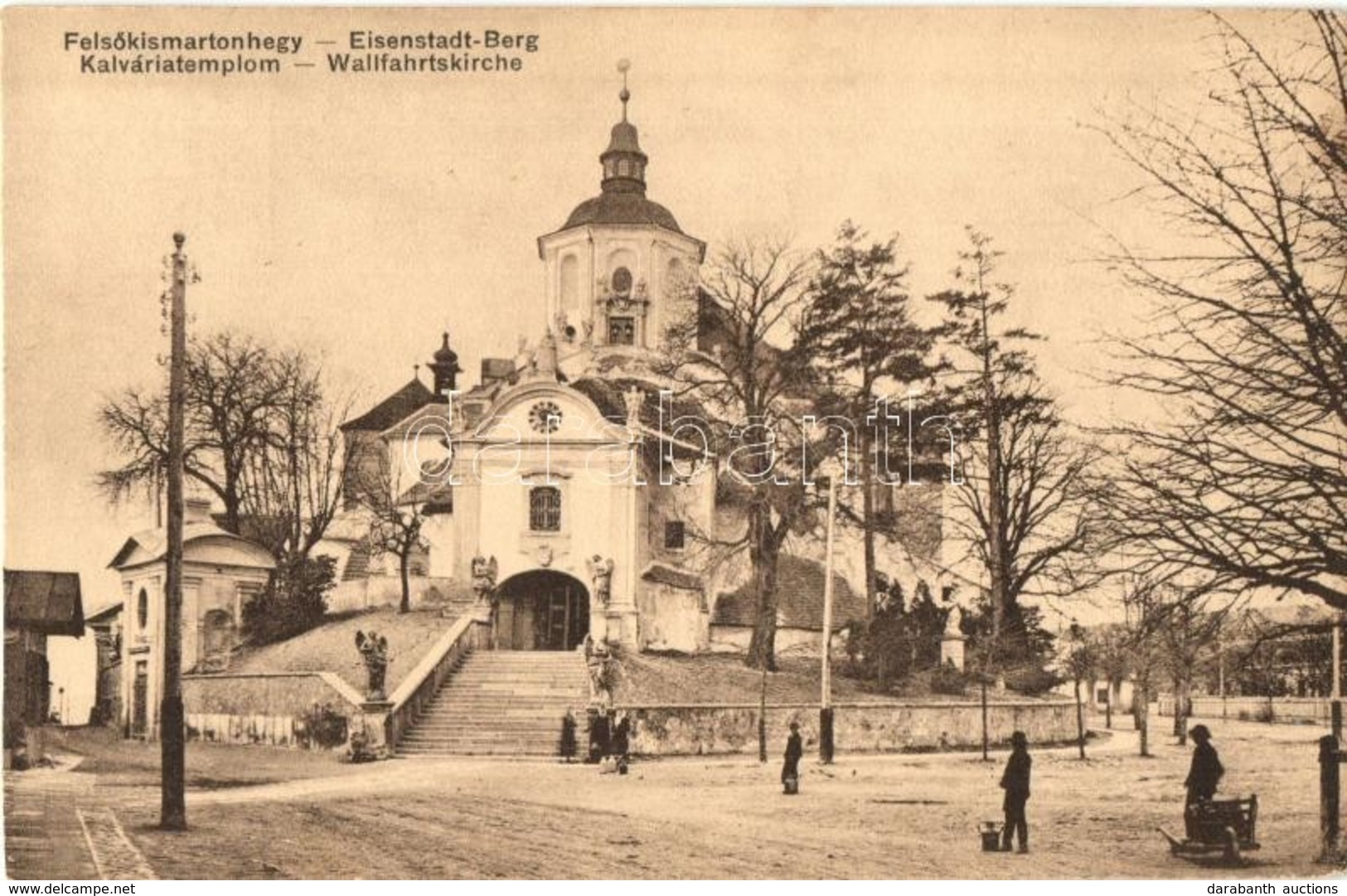 T2/T3 Felsőkismartonhegy, Oberberg-Eisenstadt (Kismarton, Eisenstadt); Kálvária Templom. Kern Viktor Kiadása / Wallfahrt - Ohne Zuordnung