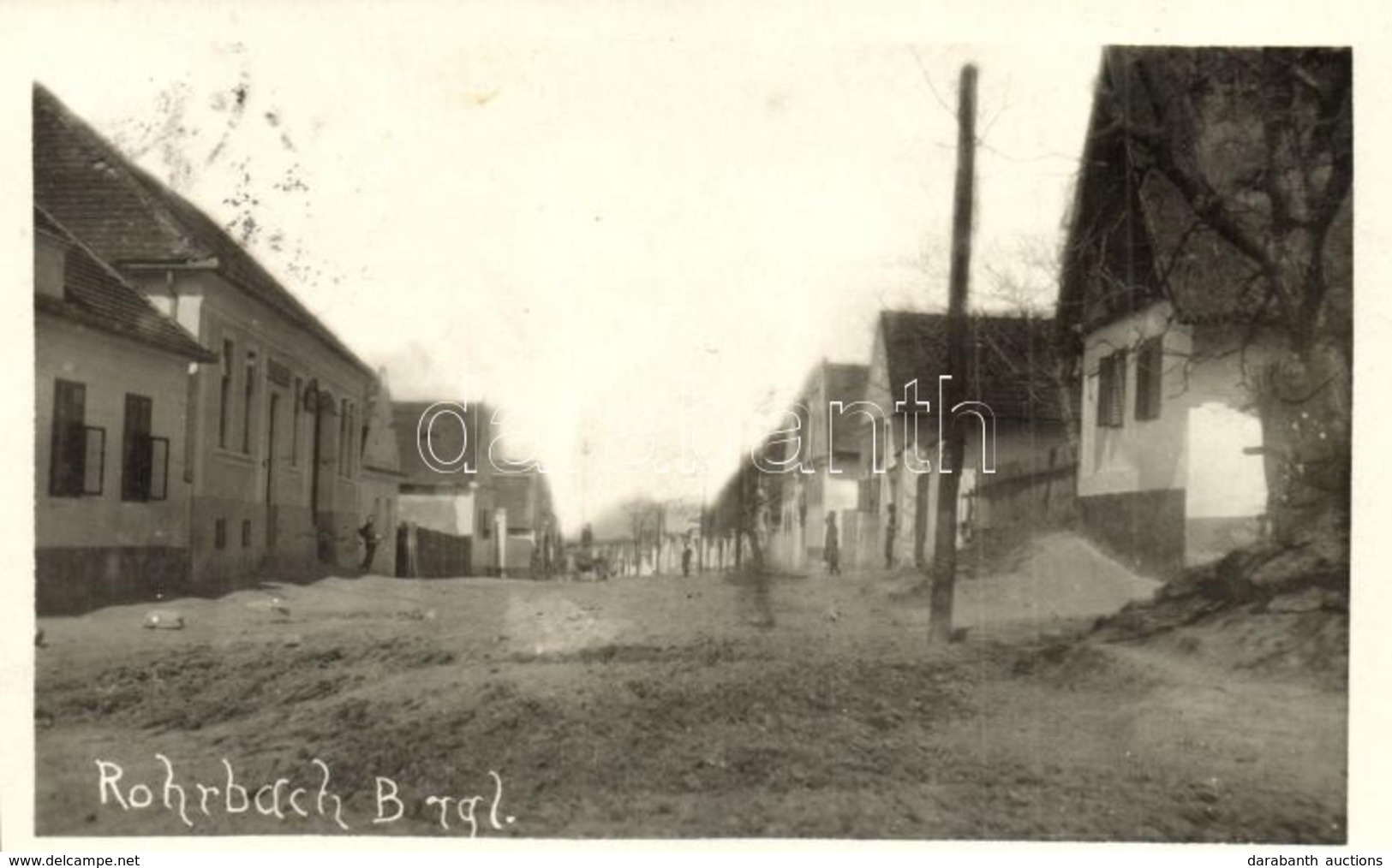 T2 1929 Fraknónádasd, Rohrbach Bei Mattersburg; Utcakép / Strasse / Street. Photo - Ohne Zuordnung