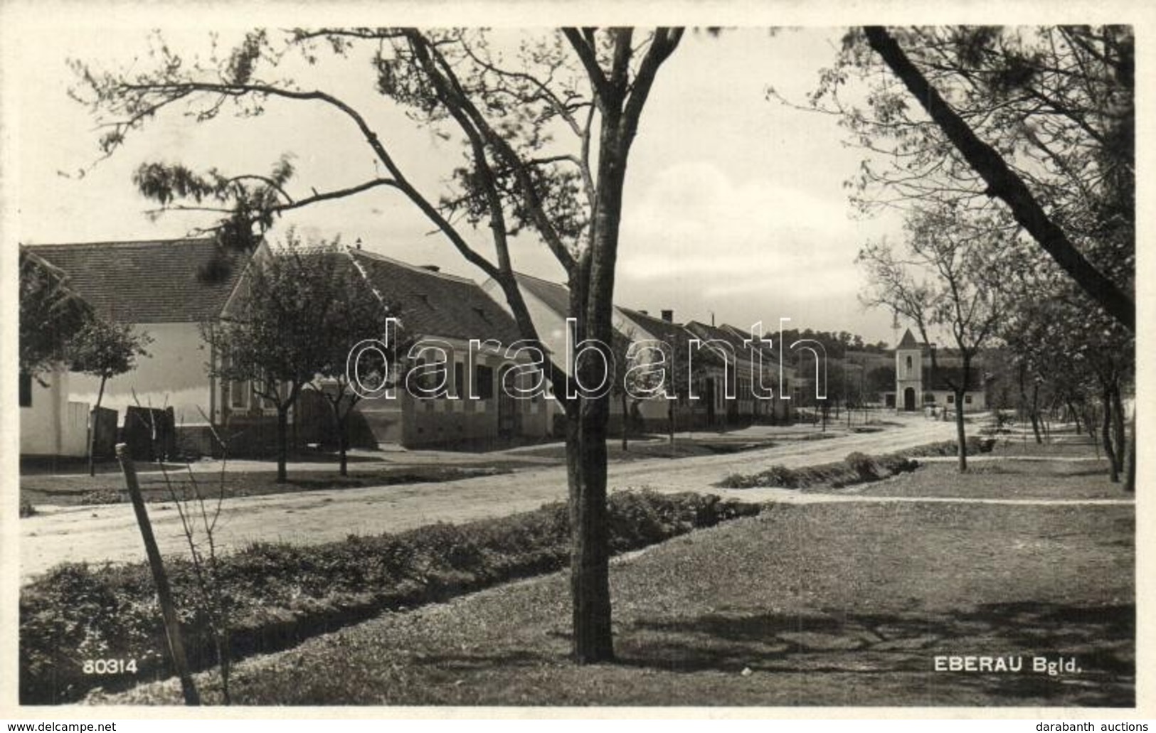 T1/T2 1939 Monyorókerék, Eberau; Utcakép, Templom / Strasse, Kirche / Street View, Church - Ohne Zuordnung