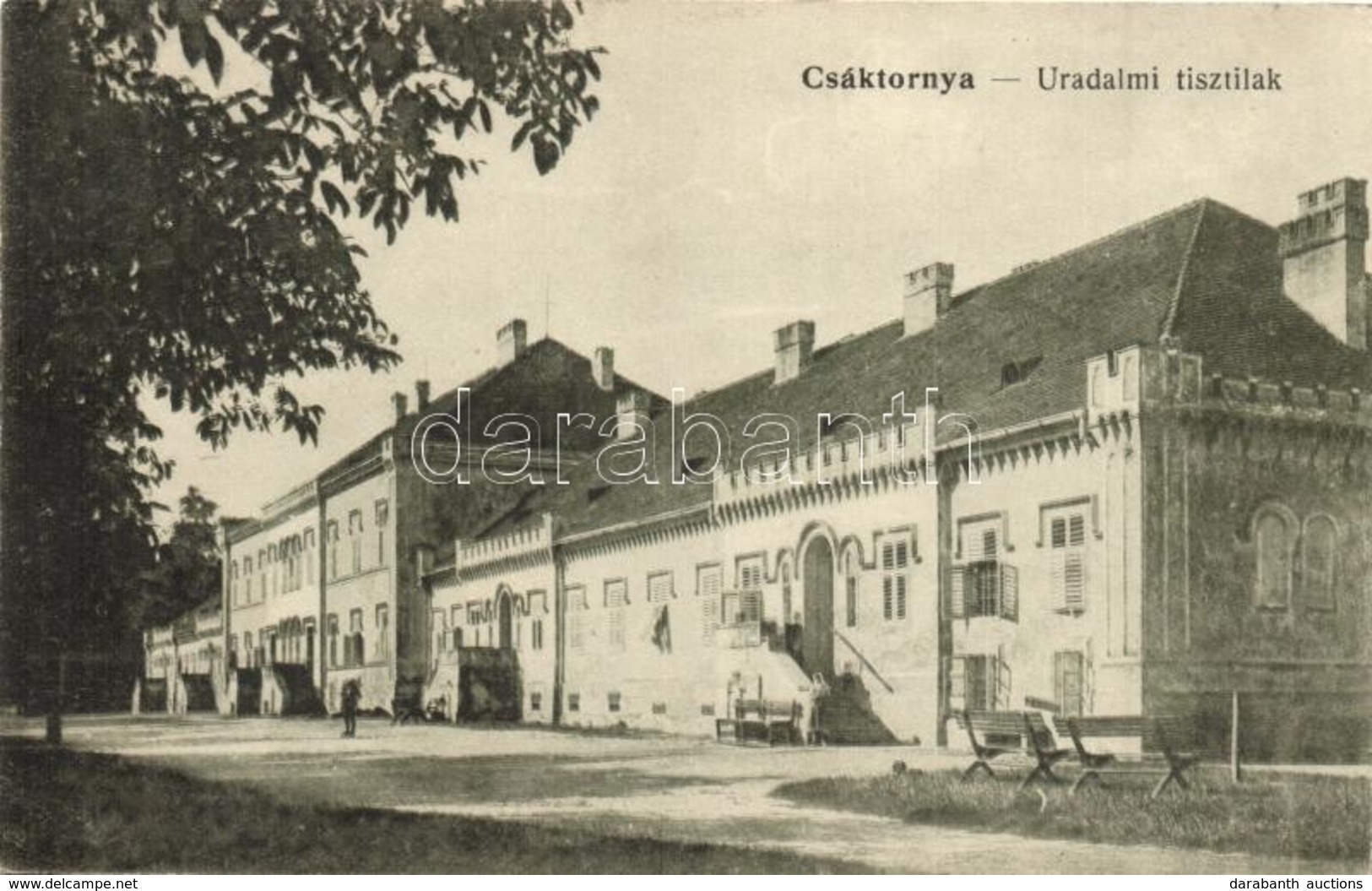 T2 1916 Csáktornya, Cakovec; Uradalmi Tisztilak (Zalaújvári Kastély) / Officers' House (castle) + K.u.K. Reserve-Spital - Non Classés