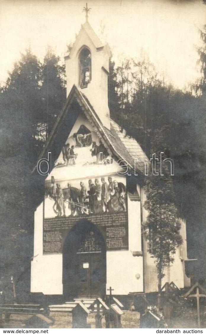 T2 1918 Amras-Innsburck (Tirol), Tummelplatz, Kapelle / Chapel With The Painting Of Toni Kirchmeyr, Heroes Cemetery. Pho - Ohne Zuordnung