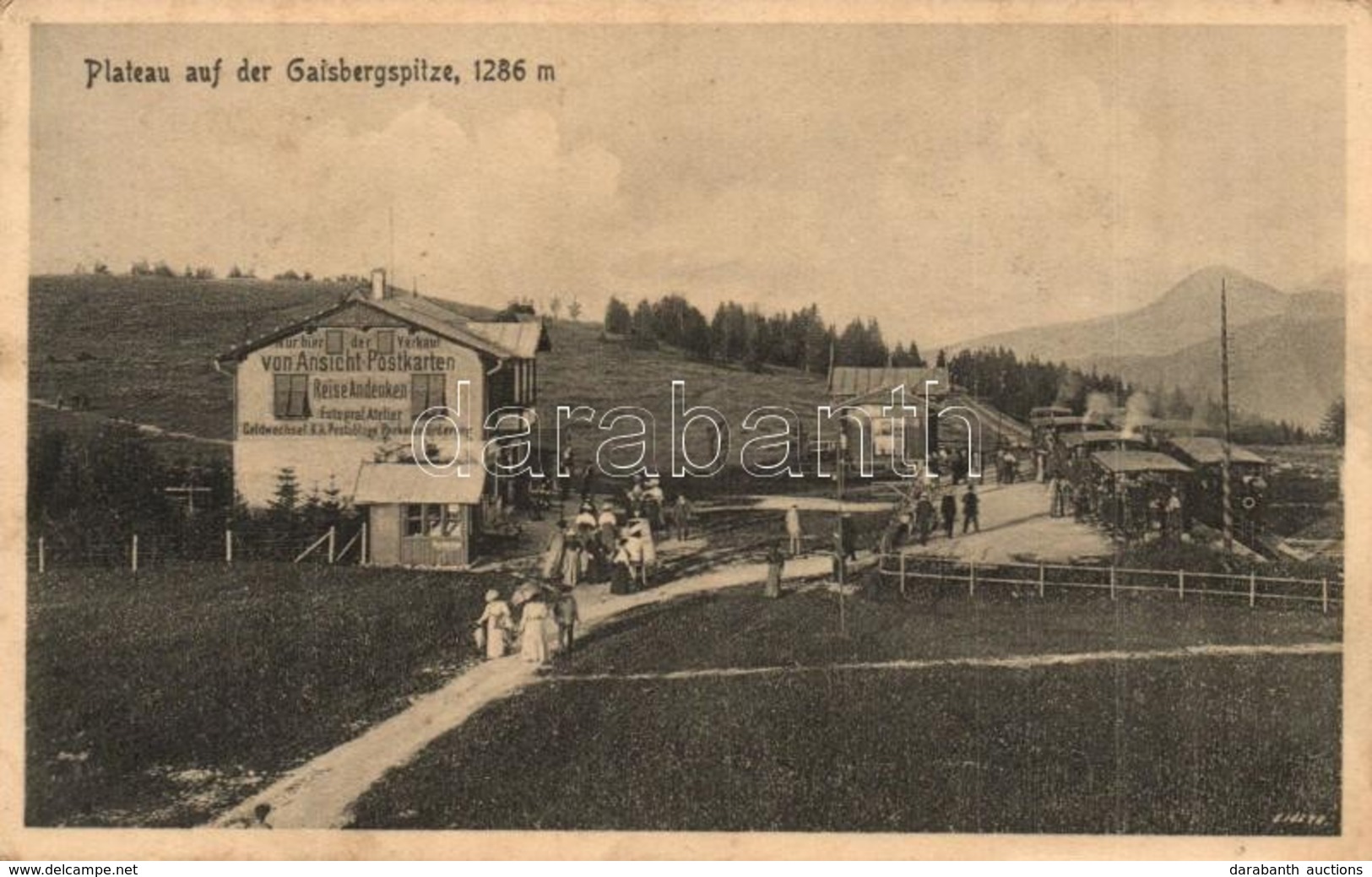 * T3 1912 Gaisbergspitze, Plateau, Nur Hier Der Verkauf Von Ansicht-Postkarten Reise Andenken, Fotograf, Atelier Geldwec - Non Classés