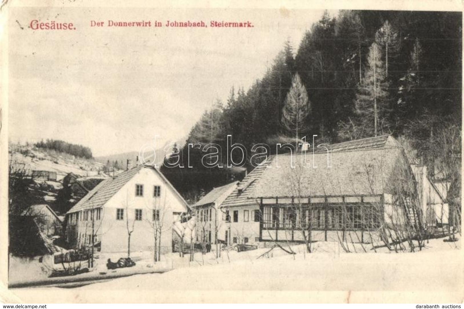 T2/T3 Gesäuse, Der Donnerwirt In Johnsbach. Steiermark / Guest House, Hotel In Winter  (EK) - Ohne Zuordnung