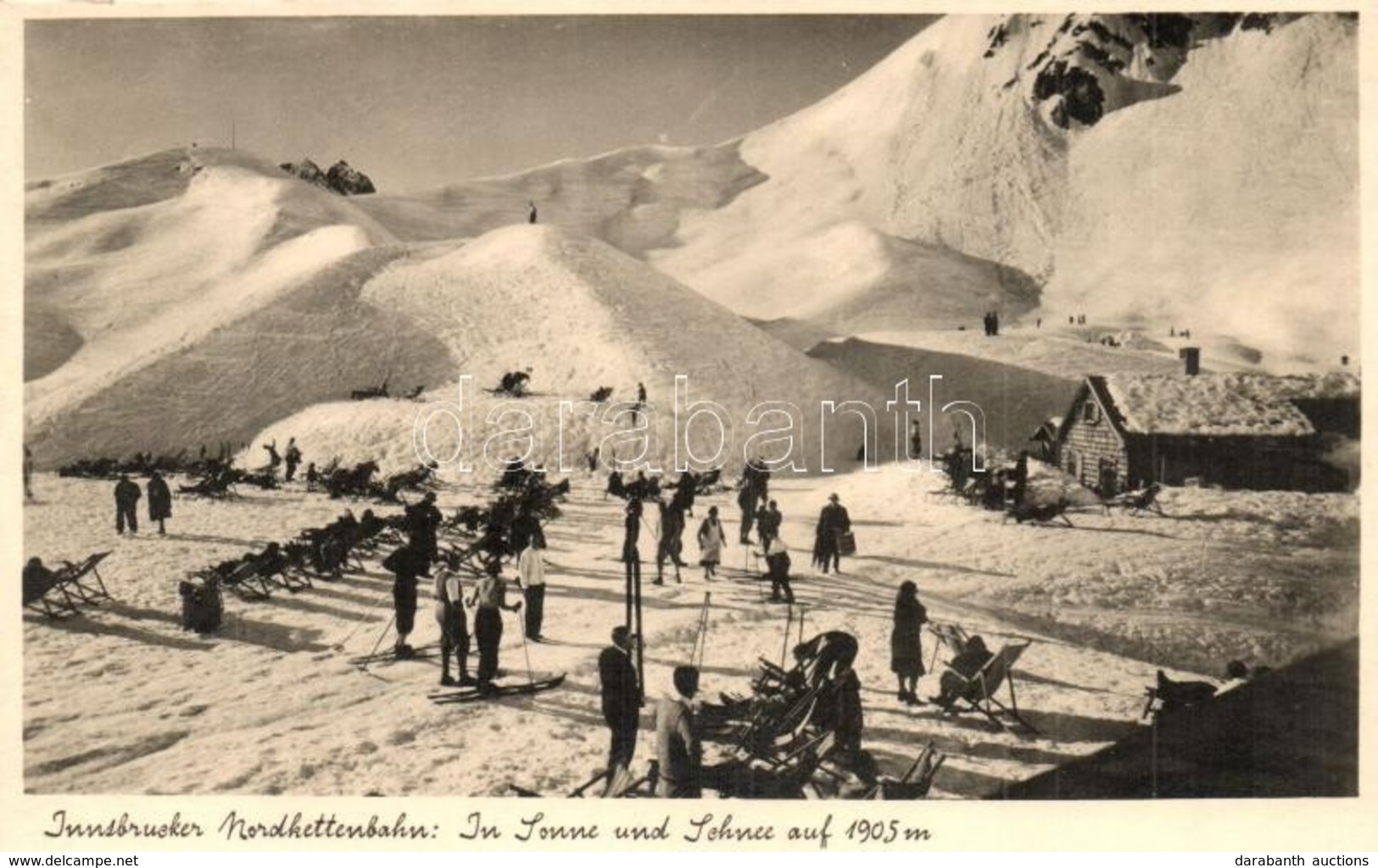 ** T1 Innsbruck, Nordkettenbahn, In Sonne Und Schnee Auf 1905 M / Skiing And Sunbathing People In Winter - Ohne Zuordnung