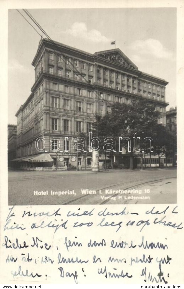 T2 Vienna, Wien I. Hotel Imperial. Kärtnerring 16. - Non Classés
