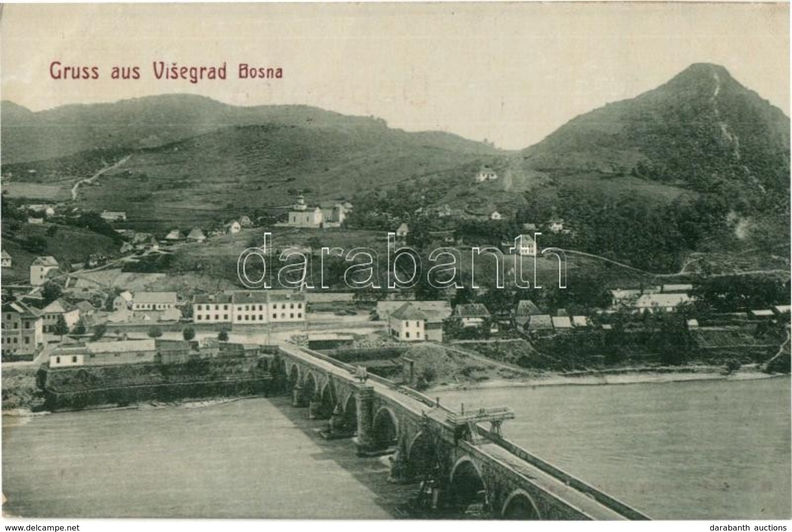 T2 1909 Visegrad, Bridge. W.L. 4846. Verlag Josef Schreiber - Ohne Zuordnung