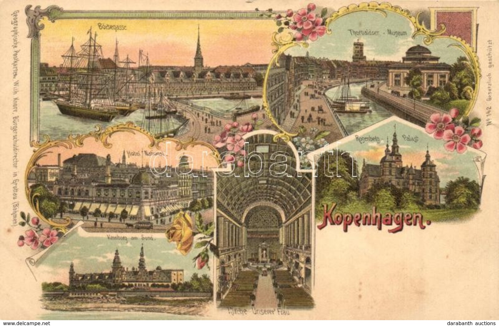 ** T3 Copenhagen, Kopenhagen; Borsegasse, Thorvaldser Museum, Rosenberg Palast, Hotel National, Kronborg Am Sund, Kirche - Ohne Zuordnung