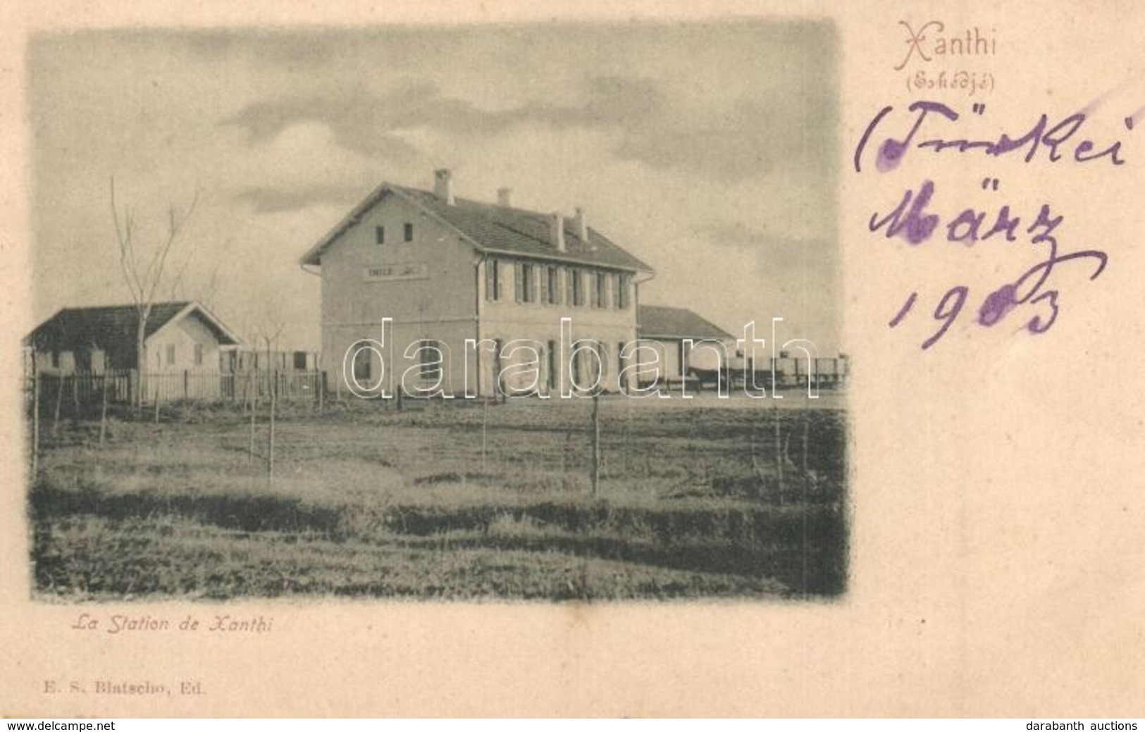 * T1/T2 1913 Xanthi, La Station / Railway Station - Non Classés