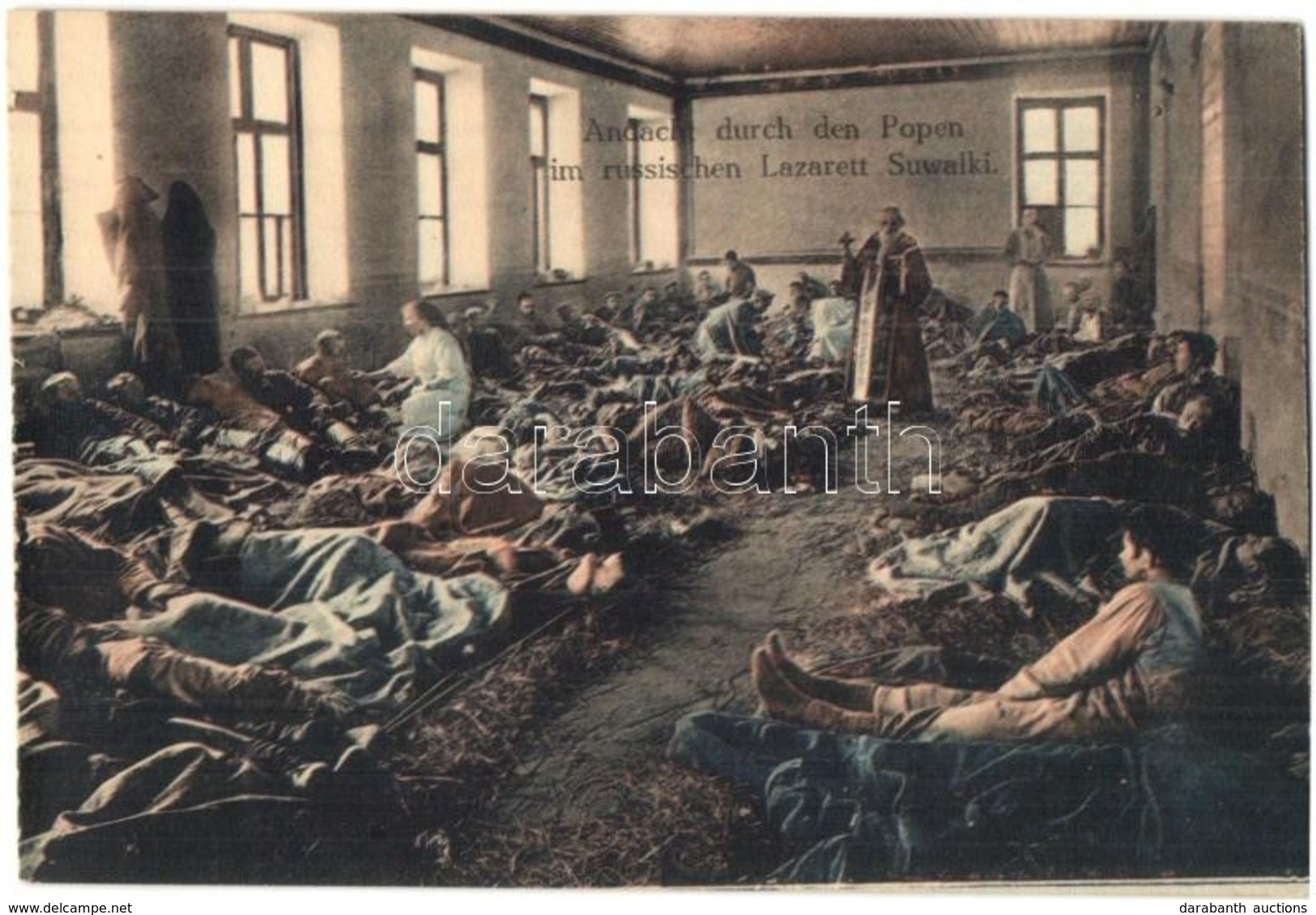 ** T1 Suwalki, Andacht Durch Den Popen Im Russischen Lazarett / Devotion By The Priest In The Russian Military Hospital  - Ohne Zuordnung