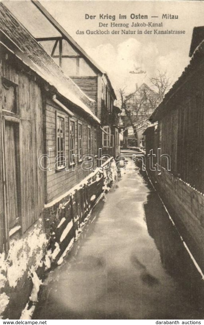 T2 1917 Jelgava, Mitau; Der Krieg Im Osten, Der Herzog Jakob-Kanal Das Guckloch Der Natur In Der Kanalstrasse / Canal In - Ohne Zuordnung