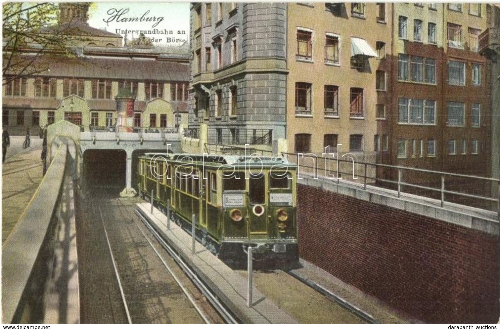 ** T2 1900 Hamburg, Untergrundbahn An Der Börse / Subway At The Stock Exchange - Non Classés