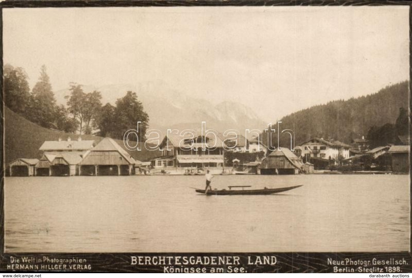 ** T2/T3 Königssee Am See. Berchtesgadener Land. Die Welt In Photographien Hermann Hillger Verlag. Neue Photogr. Gesells - Non Classés