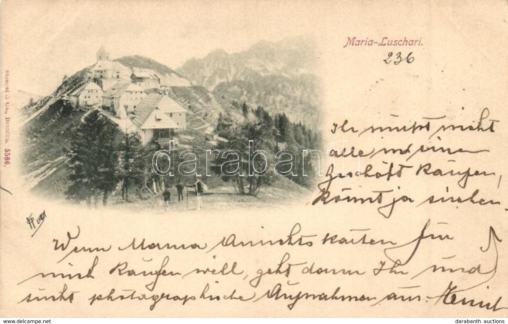 T2 1897 (Vorläufer!) Camporosso, Monte Lussari, Maria Luschari; Sanctuary, Pilgrimage Place - Ohne Zuordnung
