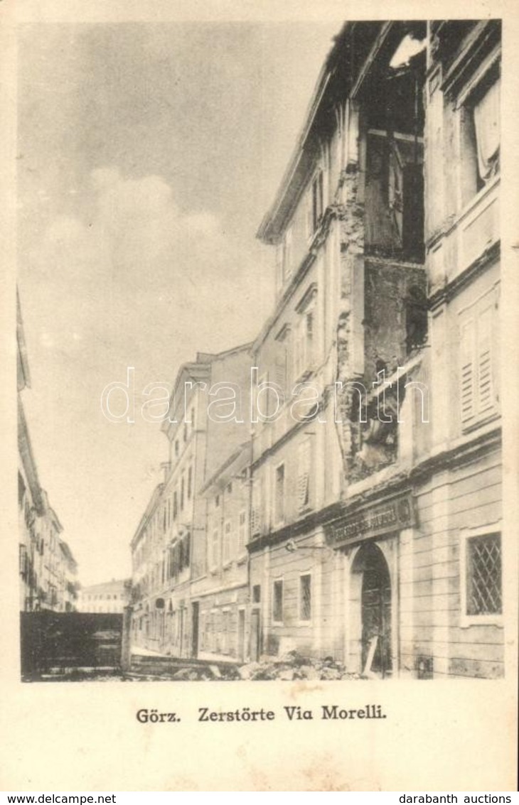 ** T2 Gorizia, Görz, Gorica; Zerstörte Via Morelli / Destroyed Street With Ruins - Non Classificati