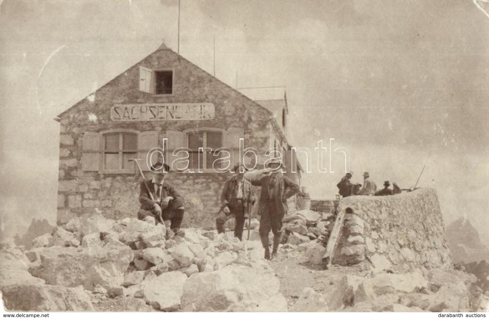 T3 1910 Monte Nuvolau, Sachsendank (Dolomites); Rifugio Nuvolau / Sachsendankhütte  / Rest House. Photo (EM) - Ohne Zuordnung