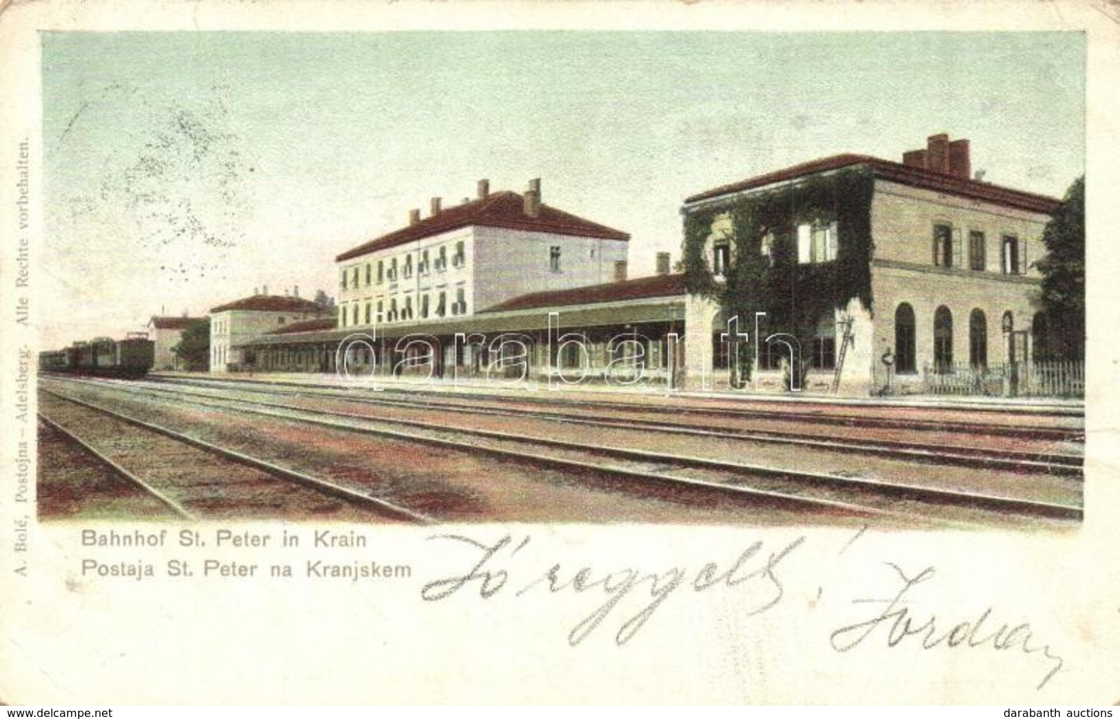 * T2/T3 1901 Pivka, St. Petra Na Krasu, San Pietro Del Carso, St. Peter In Krain; Bahnhof / Postaja / Railway Station (E - Ohne Zuordnung