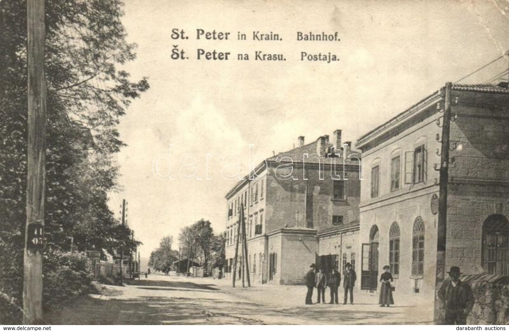 * T2/T3 1918 Pivka, St. Petra Na Krasu, San Pietro Del Carso, St. Peter In Krain; Bahnhof / Postaja /  Railway Station ( - Non Classés