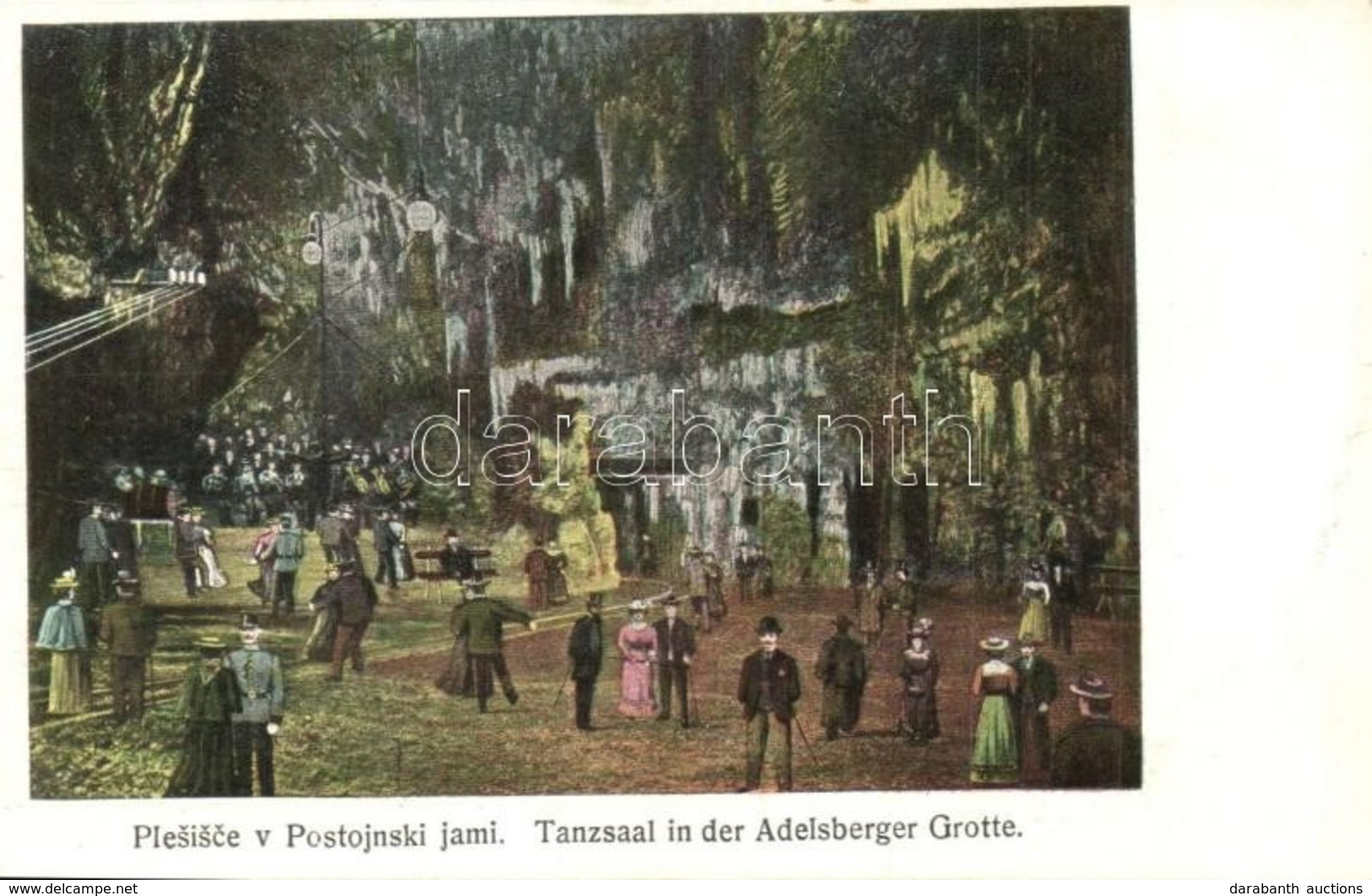 * T2 Postojnska Jama, Adelsberger Grotte; Plesisce / Tanzsaal / Dance Hall, Karst Cave Interior - Ohne Zuordnung