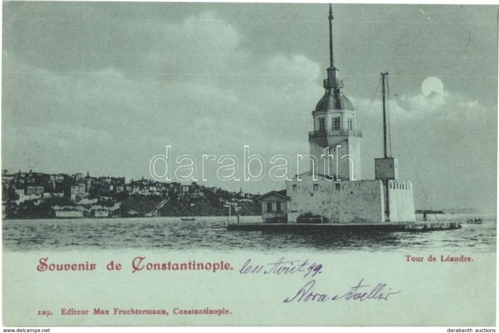 T2/T3 1899 Constantinople, Istanbul; Tour De Léandre / Tower - Ohne Zuordnung