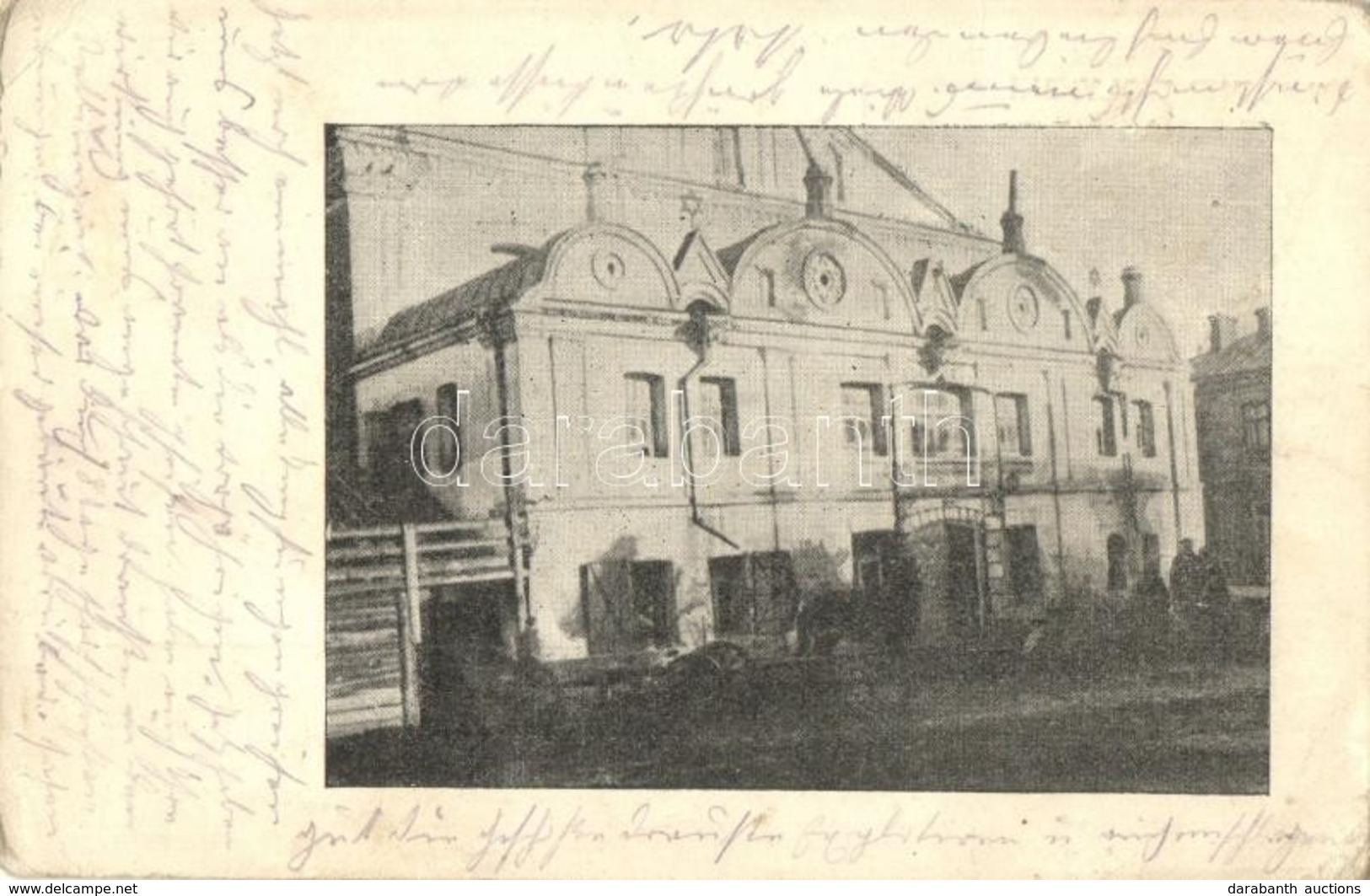 T2/T3 1917 Volodymyr-Volynskyi, Wladimir-Wolynski; Zsinagóga / Synagogue + K.u.K. Feldspital 402 + Hadtáp-Posta 167. (EK - Non Classés