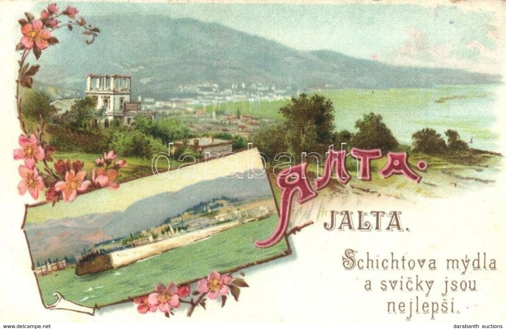 ** T2/T3 Yalta, Jalta; Schichtova Mydla A Svicky Jsou Nejlepsi / Jirí Schicht's Soap Advertisement On The Backside. Art  - Non Classés