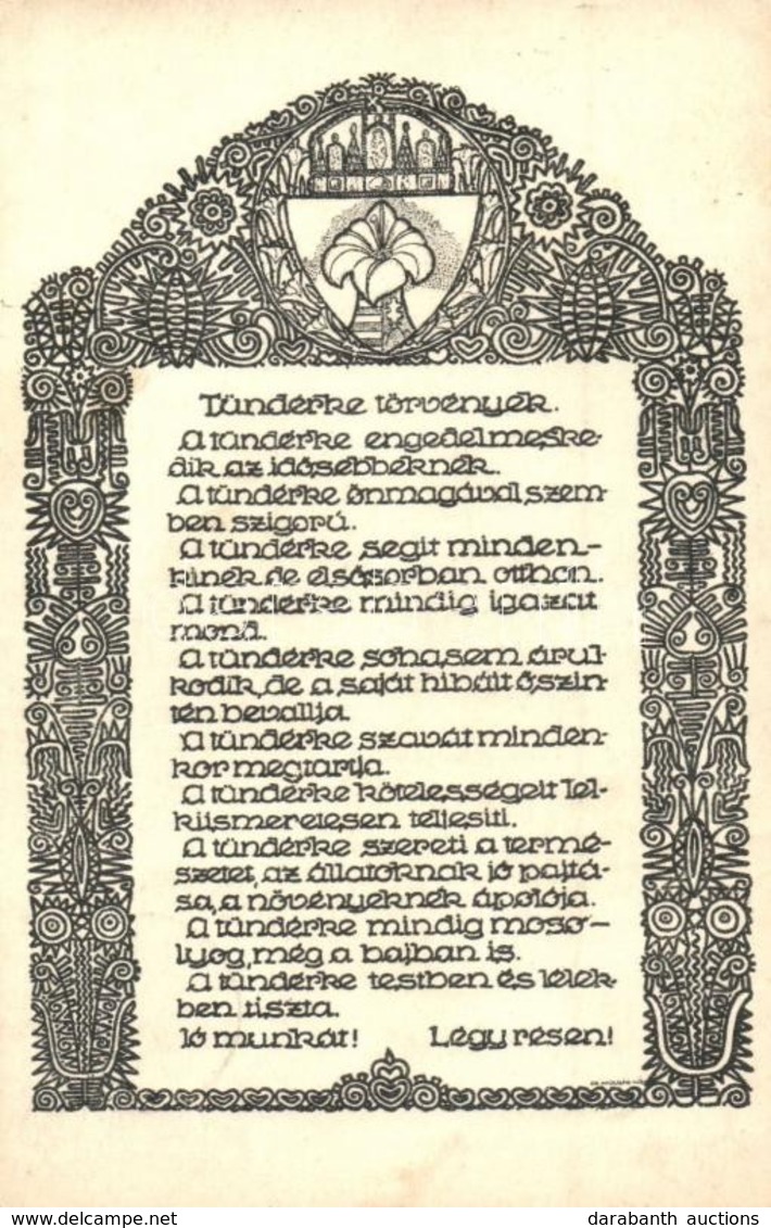 T2/T3 Tündérke Törvények. Magyar Cserkészleány Szövetség Kiadása / Fairy Laws. Hungarian Girl Scout Association's Editio - Ohne Zuordnung