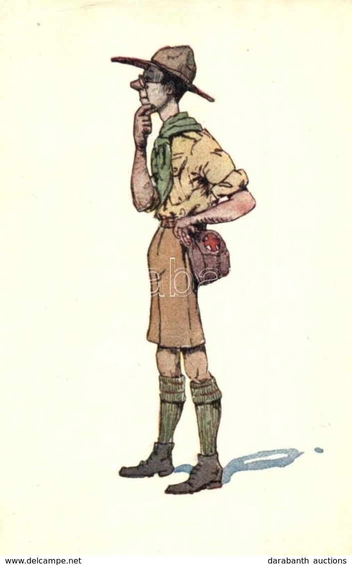 ** T2/T3 Dr. Hőmérnök. A Magyar Lapvállalat Kiadása. Magyar Cserkész Művészlap / Dr. Barometer. Hungarian Scout Art Post - Non Classés