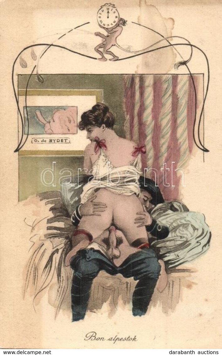 ** T3/T4 Bon Alpestok. O. De. Bydet / Art Nouveau Erotic Porn (non PC) (Rb) - Ohne Zuordnung