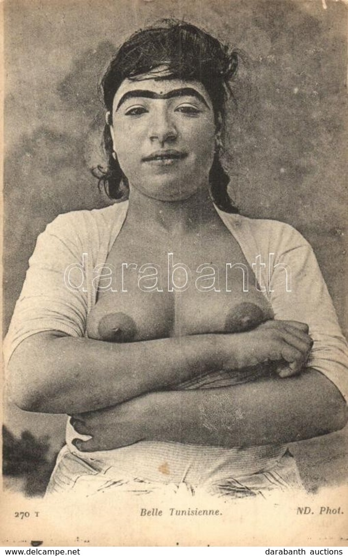 * T2 ND. Phot. 270 T. Belle Tunisienne / Half-naked Tunisian Woman - Ohne Zuordnung