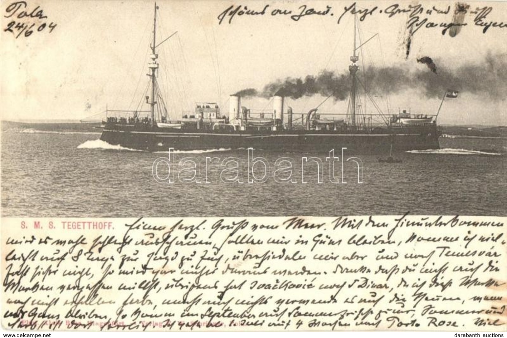 T2 1904 SMS Tegetthoff Osztrák-Magyar Haditengerészet Tegetthoff-osztályú Csatahajója / K.u.K. Kriegsmarine / Austro-Hun - Non Classés