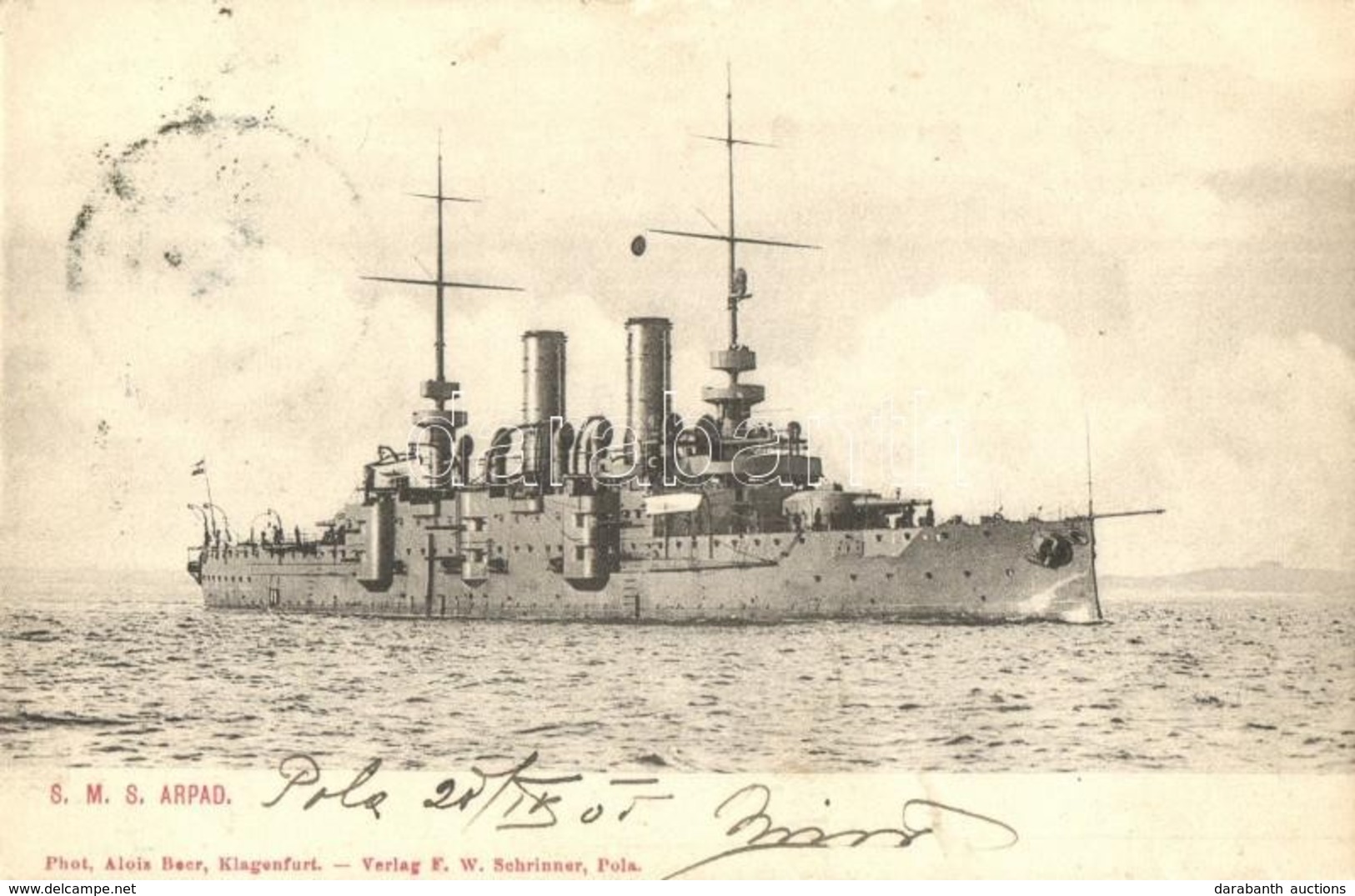 T2 SMS Árpád Osztrák-Magyar Haditengerészet Habsburg-osztályú Csatahajója / K.u.K. Kriegsmarine / SMS Árpád Austro-Hunga - Ohne Zuordnung