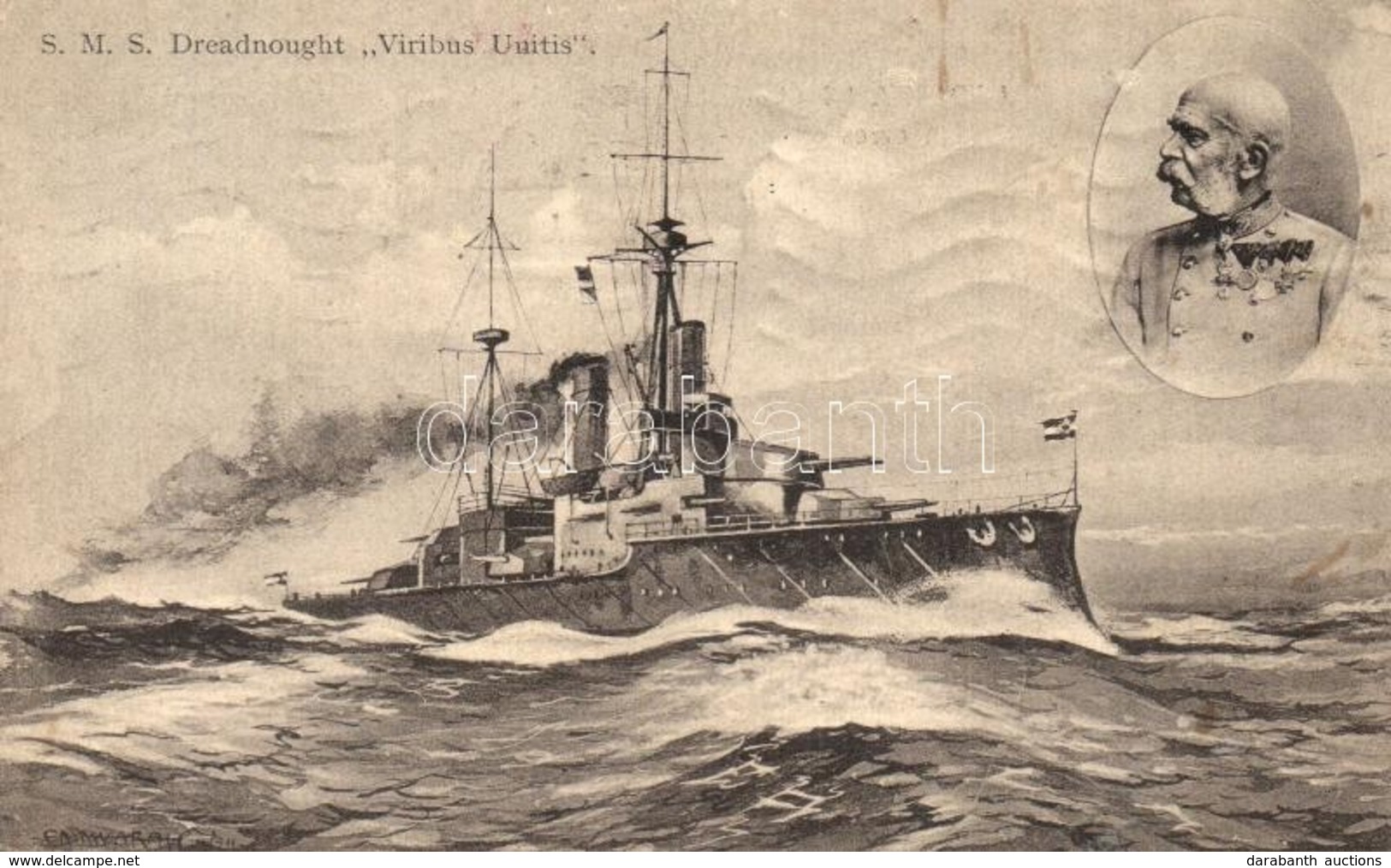 * T2/T3 SMS Viribus Unitis Az Osztrák-Magyar Haditengerészet Tegetthoff-osztályú Csatahajója / WWI Austro-Hungarian Navy - Non Classés